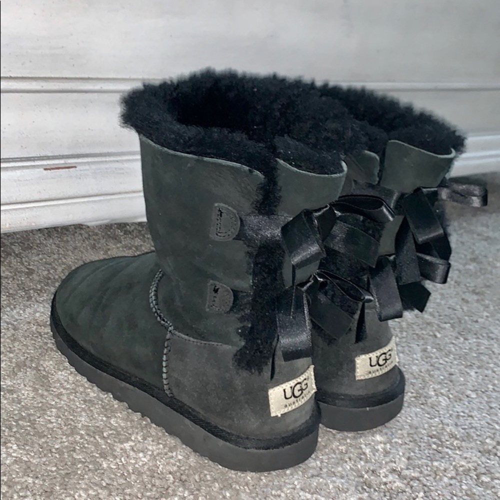 Black Bailey Bow UGG Boots